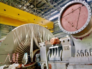 На стройплощадке Курской АЭС-2 раньше срока поставили турбину на валоповорот