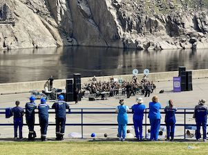 Оркестр штаба Тихоокеанского флота сыграл на Бурейской ГЭС