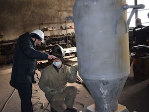 Энергетики Кызылской ТЭЦ превращают производственные в арт-объекты