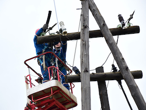 «Якутскэнерго» оснащает птицезащитными устройствами энергообъекты в городе Мирном