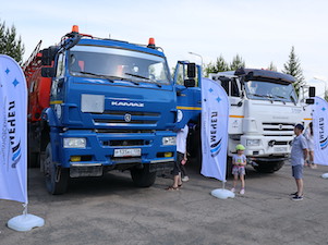 Коршуновский ГОК показал спецтехнику на городском фестивале в Железногорске-Илимском