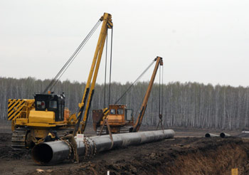 Река Томь размыла подводный газопровод