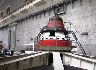 Жигулевская ГЭС проводит испытания гидроагрегата с новой турбиной