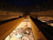 В здании реактора строящейся ЛАЭС-2 проведены статические испытания кругового крана