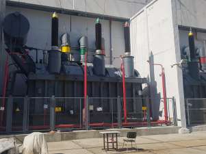 На Колымской ГЭС ремонтируют трансформатор