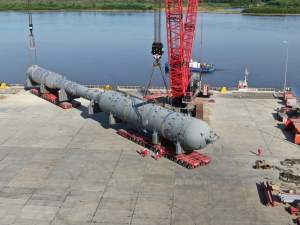 На Амурский ГПЗ доставлены колонны газоразделения для третьей технологической линии
