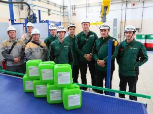 Проектная мощность производства новых смазочных материалов на «ТАНЕКО» составляет 1800 тонн в год