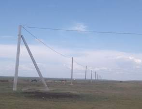 В Забайкалье построена новая ЛЭП для присоединения домов погорельцев в Тасырхое