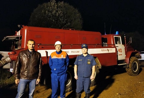 Калужские энергетики и спасатели объединились, чтобы поддержать жителей деревни Мосальского района
