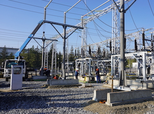 Новосибирская ГЭС реконструирует открытое распределительное устройство 110 кВ