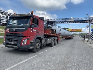 на Рязанский НПЗ доставлена колонна для газофракционирующей установки