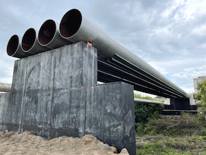 СГК строит в Кемерове мост через реку Искитимка с теплотрассами внутри