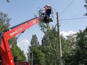 «Ленсвет» установил светодиодное освещение на Железнодорожной улице в Левашово