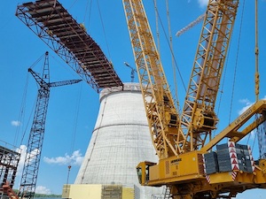 Концерн «Титан-2» установил блок ферм на стройплощадке Курской АЭС-2