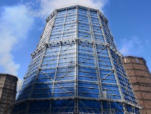 Череповецкий металлургический комбинат реконструировал башенную градирню