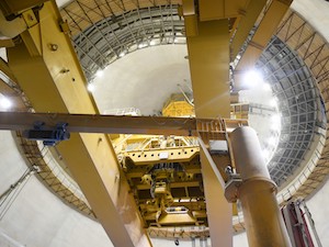 На стройплощадке Курской АЭС-2 установлен полярный кран