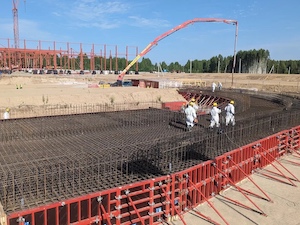 На стройлощадке ЦКП «СКИФ» забетонирован фундамент здания инжектора