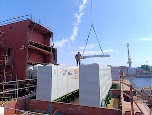 Балтийский завод установил главный распределительный щит на атомный ледокол «Чукотка»
