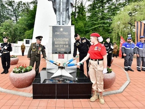 В селе Сергей-Поле Краснодарского края зажжен Вечный огонь