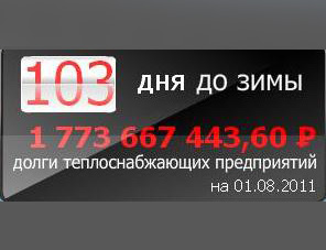 На сайте «Колэнергосбыта» появился долговой термометр