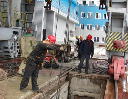 На  Новосибирской ГЭС меняют турбину