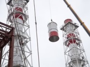 На стройплощадке Нижнетуринской ТЭС устанавливают на фундаменты основное оборудование для новой станции