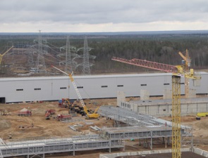На стройплощадке ЛАЭС-2 идет подготовка к монтажу оборудования КРУЭ 330 кВ