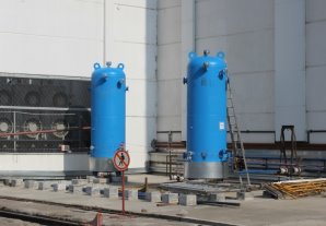 На Воткинской ГЭС смонтировали воздухосборники нового пневмохозяйства