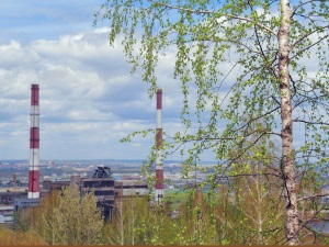 Новая 270-метровая труба на Красноярской ТЭЦ-1 заменит три действующих