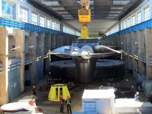 На Саратовской ГЭС смонтировали рабочее колесо 10-й по счету турбины