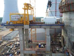 На стройплощадке Ленинградской АЭС-2 установлен транспортный шлюз
