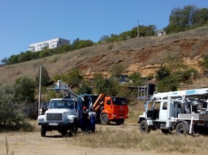 Керченский РЭС обеспечивает электроэнергией строителей