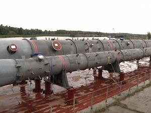 На стройплощадку этиленового комплекса «Нижнекамскнефтехима» доставляется основное технологическое оборудование