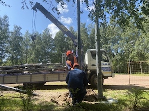 «Ленсвет» устанавливает новые светодиодные светильники в парке Академика Сахарова