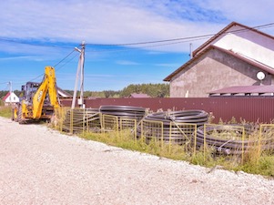 В микрорайоне Кирова строятся газовые сети для подключения домов многодетных семей