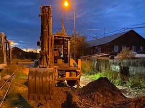 Жители Якутска и пригородов снова лишились электричества по вине водителей строительной техники