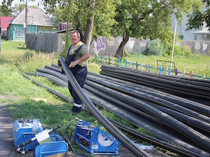 В уральском городе Камышлове интенсивно строятся газовые сети