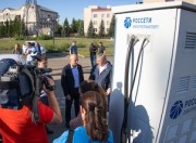 В Абакане в тестовом режиме заработала первая зарядка для электромобилей от «Россети Сибирь»