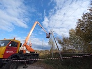 В подмосковной деревне Калошино построена воздушная ЛЭП