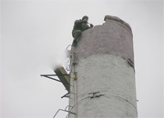 Специалисты СТК отремонтировали дымовую трубу