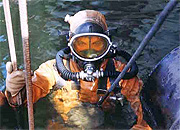 Водолазы помогают откачивать воды из шахты «Распадская»