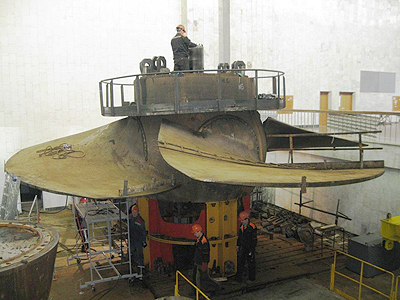 Чебоксарская ГЭС реконструирует гидроагрегаты