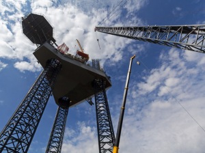 В Астрахани прошли технологические испытания СПБУ «Нептун»