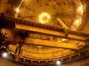 Полярный кран в здании редактора первого энергоблока ЛАЭС-2 готов к масштабным подъемам