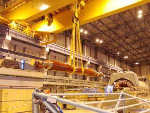 «МСУ-90» выполнило сложную монтажную операцию на втором энергоблоке строящейся ЛАЭС