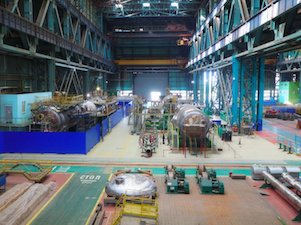 Первый корпус парогенератора для Курской АЭС-2 прошел гидроиспытания на Атоммаше