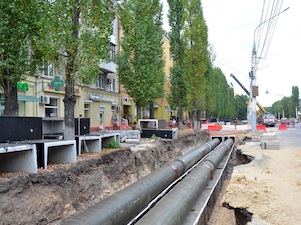 «Квадра» реконструирует теплотрассу на Ленинском проспекте в Воронеже без отключения ГВС