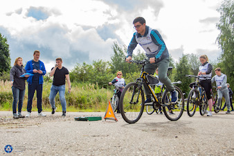 Сотрудники «Калининатомэнергоремонта» отправились в велопробег «Колесо обозрения»