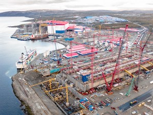 Центр строительства крупнотоннажных морских сооружений в Мурманской области реконструирует второй сухой док