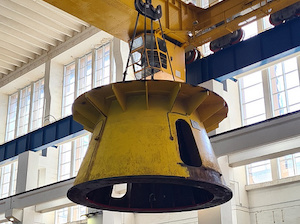 Волжская ГЭС заменит генератор на гидроагрегате №11